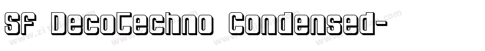 SF DecoTechno Condensed字体转换